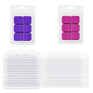 Eco Friendly Scented Candle Wax Melt Cube Molds Recyclable Blister Tray Packaging for Warmer Boxes Clamshells