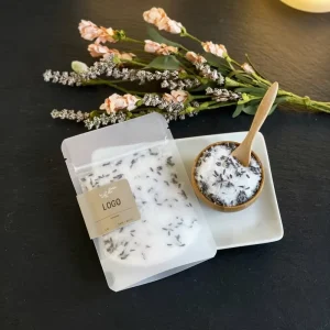Eco Kraft Window Bath Salt Bags Bundle With Portable Essential Oil Bottle Low MOQ Brand Customization