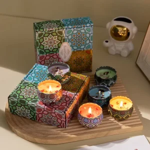 Eco Southeast Asian Soy Wax Aromatherapy Wax Melt Tin Jar Birthday Gift Home Decor Customized Long Lasting Fresh Air