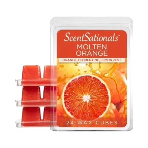 Eco friendly Paraffin Wax Melts & Cubes Strong Scent Long Lasting 10oz (24 Cubes) Gift Box