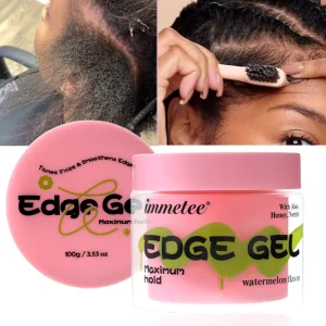 Edge Control Gel Strong Hold Water Based Braid Gel No Flaking Private Label Hair Gel Cire Cheveux Braiding Gel for Black Women