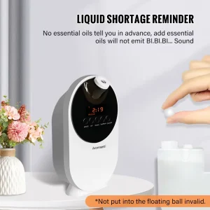 Electric Aroma Diffuser Mute Wall Mounted 500ml Waterless Essential Oil Atomizer for Hotels Commercial Spaces Cars Plastic