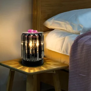 Electric Crystal Metal Wax Melter Heater for Scented Wax Melts and Candle Warmer