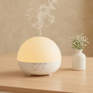 Electric Essential Oil Diffuser Ultrasonic Air Humidifier with LED Lights for Home