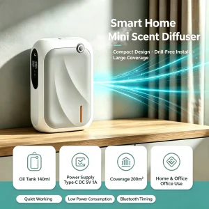 Electric Nebulizing Essential Oil Diffuser and Aromatherapy Scent Machine for Hotel Spa and Home