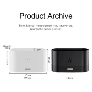 Electric Portable Plastic Aroma Diffuser for Household and Hotel Use with Flame Effect