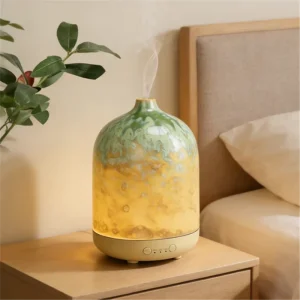 Electric Scent Aroma Diffuser Air Humidifier Home Bedroom Ultrasonic Essential Oil Diffuser Portable Ceramic Air Diffuser