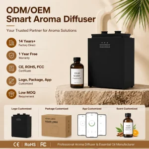 Electric Scent Diffuser with App Control, Cold Air, 2 x 500ml Capacity