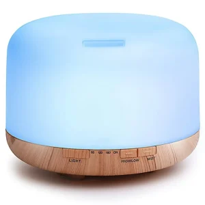 Electric Ultrasonic Plastic Air Oil Humidifier 500ML Aroma Essential Oil Diffusor Diffuser Remote Control