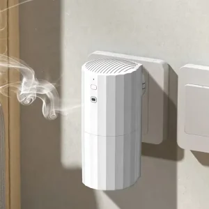 Electric Wall Plug-In Plastic Oil Aroma Diffuser 130 ml Waterless Fragrance Nebulizer 100 m Coverage Remote Control