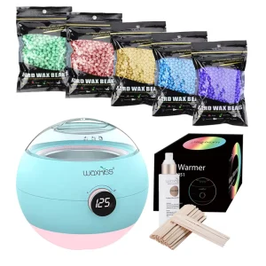 Electric Wax Heater Depilatory Wax Melting Machine 500ml Professional Waxing Kits