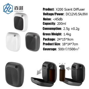 Electric X200 Commercial Essential Oil Scent Diffuser Phone App Control for Spa and Hotel 200ml Atomization
