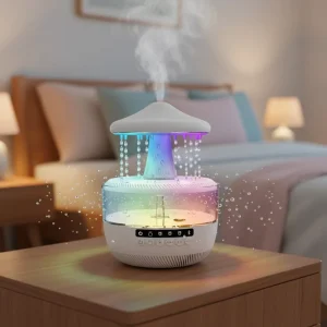 Electric for App Controlled Ultrasonic Humidifier Essential Oil Diffuser LED Night Light Mushroom Modeling Aroma Household