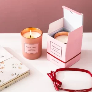 Electroplated Powder Coated Glass Aromatherapy Candle