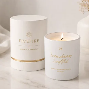 Electroplated Spray Color Luxury Design Scented Candle Custom Private Logo Low MOQ