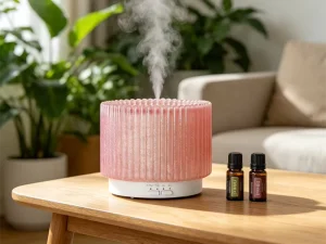 Elegant Aroma Diffuser 150ML USB Quiet Essential Oil Diffuser with Soft Night Light Perfect for Home Office and Yoga Space