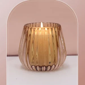 Embossed Candle Jars Glass Votive Candle Jars For Small Candles