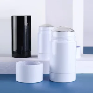 Empty 15g 30g 50g 75g White Black Antiperspirant Packaging AS Plastic Twist up Deodorant Stick Container