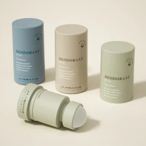 Empty 25ml Custom Cylinder Antiperspirant Deodorant Bottle Plastic Roll on Bottle with High Cap