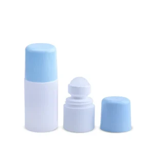 Empty 30ml/75ml Roll On Perfume Bottles Screen Printed PP with Screw Cap Lid for Perfume Oil