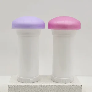 Empty 50g Mushroom Shape PP Plastic Deodorant Antiperspirant Stick Cosmetic Containers with Silk Screen Printing