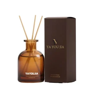 Empty 50ml 100ml 250ml Amber Black Clear Cylindrical Glass Bottle Aromatherapy Jar Reed Diffuser Fragrance Glass Bottle