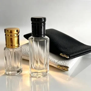 Empty Attar Bottle logo Arabian Style Oud Oil Bottle with Packaging Box Customize Pouches Bag