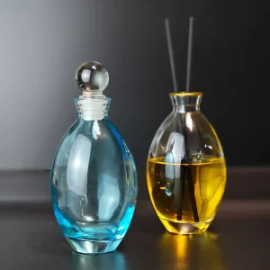 Empty Glass Diffuser Bottle Aromatherapy Jar Container Vase Pot for DIY Replacement Reed Diffuser Sets