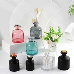 Empty Glass Reed Diffuser Bottle with Rubber Stopper, 50ml 100ml 150ml 250ml