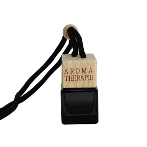 Empty Perfume Glass Bottle Black Car Hanging Diffuser Essential Oils Empty Car Perfume Bottle