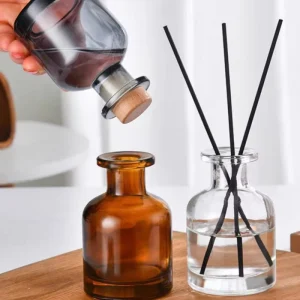 Empty Reed Diffuser Bottle 50ml 100ml 150ml 250ml Rubber Stopper Leak Proof Custom Logo