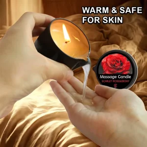 Environment Friendly Soy Wax Buy One Get One 2oz*2 Aroma Rose Fragrance Essential Massage Oil Scented Candle