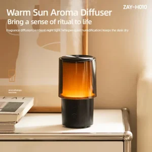 Essential Oil Aroma Diffuser 3 Color LED Night Light 2 Mist Mode Quiet 30dB Portable Desktop Humidifier Electric Hotel 1 Year