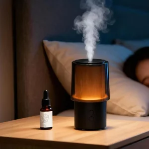 Essential Oil Diffuser Minimalist Night Lamp Electric Portable Aroma Diffuser Ultrasonic Air Humidifier for Hotel Home