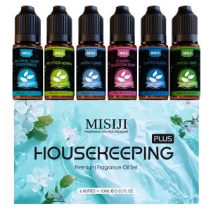 Essential Oil Private Label 100% Pure Cedar Fresh Scent Aroma Diffuser Set 6 Bottles Natural Organic Eco-Friendly Gift