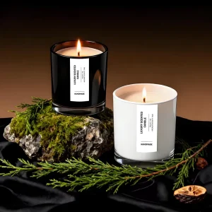 Esun High Quality Fresh Scented Soy Wax Handmade Glass Jar Candles Long Burning Time (40 60 Hours) Private Label