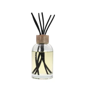 Etch 3ml for 50ml 100ml 120ml 150ml 200ml Empty Amber Glass Screen Printed Flat Shape Luxury Reed Diffuser