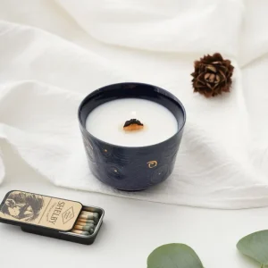 European Aromatherapy Candles Scented Luxury Blue With Gold Home Furnishings Atmosphere Scented Candles Wedding Birthday Gift