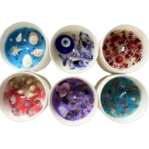 Evil Eye Aromatherapy Scented Candle Handmade Soy Wax Jar for Home Decor Christmas Diwali Holiday Ornament Non-Toxic