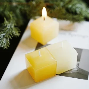 Exclusive Unique Square Soy Blend Wax Handmade Art Scented Candles Thanksgiving Diwali Gift Set Luxury Home Decor