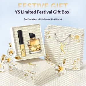 Explosions YS Limited Lipstick Spray Perfume Gift Box Two Piece Set White Lasting Fragrance Valentine’s Day Birthday Gift