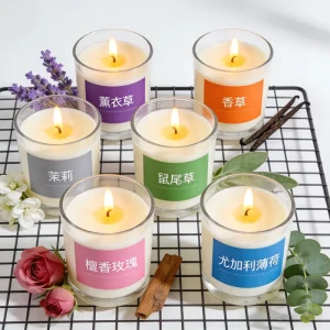 Explosive Scented Candle in Glass Jar Premium Aroma Long Burning Gift Box Spa Home Decor Fragrance Candle