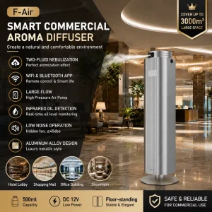F Air Bluetooth Aroma Diffuser Manufacturer Smart Remote Control Commercial Scent Diffuse for Hotel