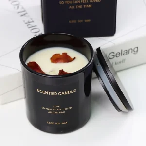 FACTORY Hotselling Valentines Day Rose Flower Fragrance Candles Handmade Home Candle Jars Gift Scented Candles