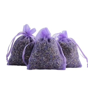 Fabric Lavender Sachets with Fragrant Duds Infused with Plant Pattern for Everyday Home Decor for Bedrooms