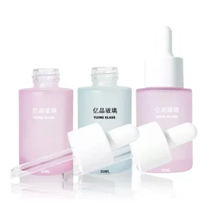 Face Serum Black Dropper Glass Bottle Serum Bottle with Packaging Amber Glass Material Screen Printing Personal Care 1pcs
