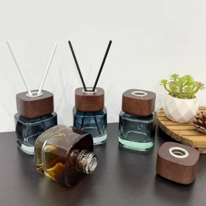 Factory 100ML Fashionable Ins Spray colored Aroma Diffuser Bottles Rounded Corner Glass Bottles Flameless Reed Scents