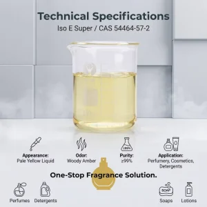 Factory Bulk Iso E Super Ambroxan Fragrance Fixing Agent Mild Base Tone for Shower Gel Laundry Detergent Daily Scent