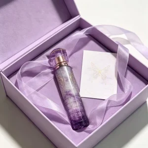 Factory Direct Dubai Fragrance Slender Lavender Glass Durable Intense Aroma Butterfly Motif Ladies Men Scented Mist Bulk