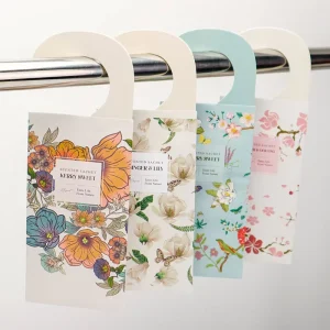 Factory Direct Eco-Friendly Paper Hook Scented Sachet 20g for Home Car Use Storage Organization Air Freshener